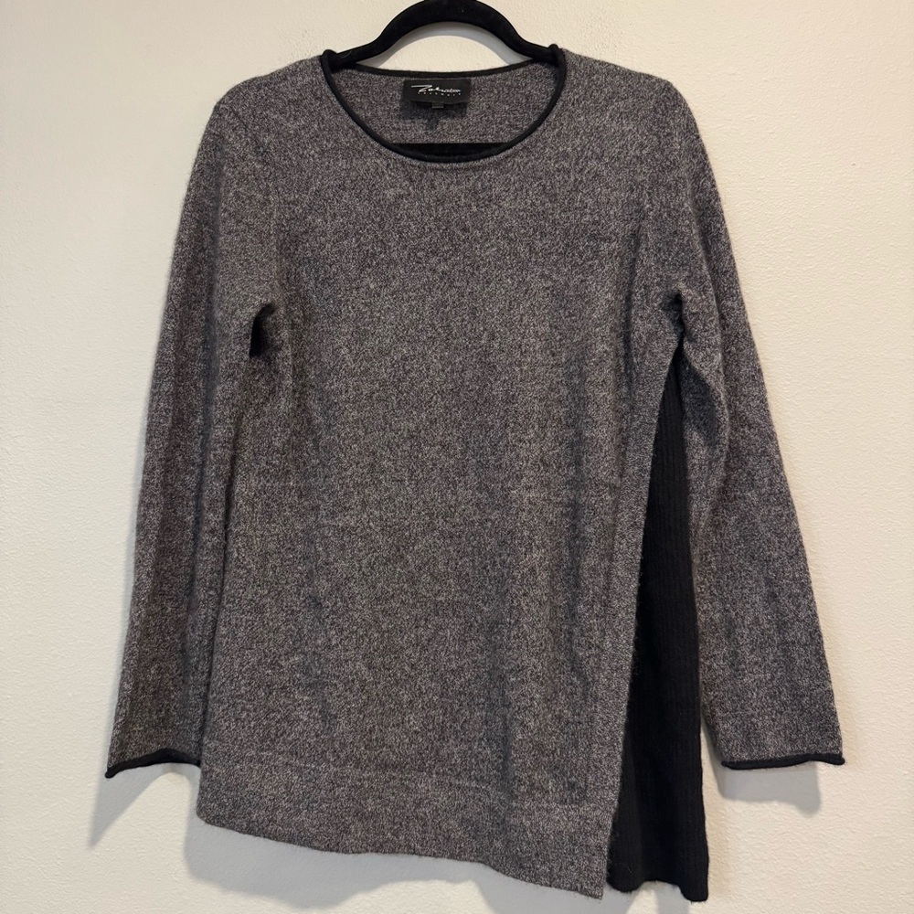 Zoe Couture 100% Cashmere Sweater Capsule Neutral Minimalist Modern Medium